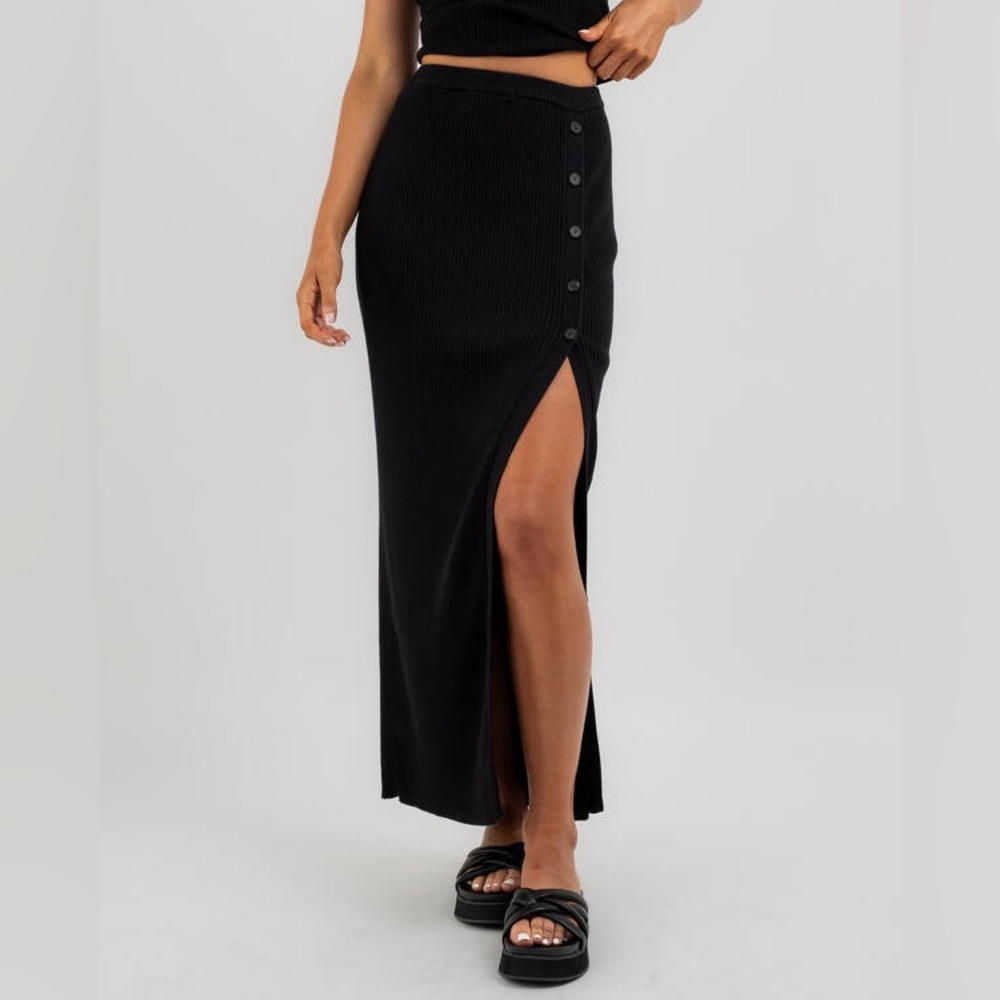 Nordstrom Open Edit Knit Slit Skirt